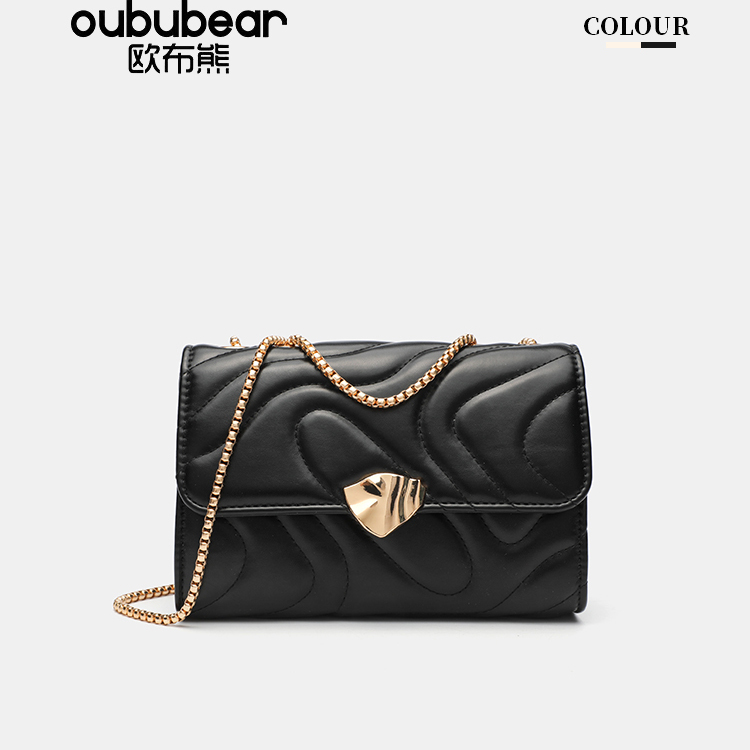 oububear/欧布熊2025年小方包女包百搭菱格单肩斜挎手提女包