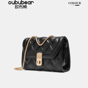 女包高級感單肩斜跨時(shí)尚 oububear 歐布熊2025新款 通用款 百搭女包