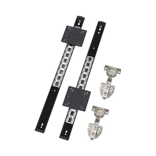 隐藏口袋c门轨道回旋门导轨静音侧装式上翻门衣橱柜滑轨五金配件