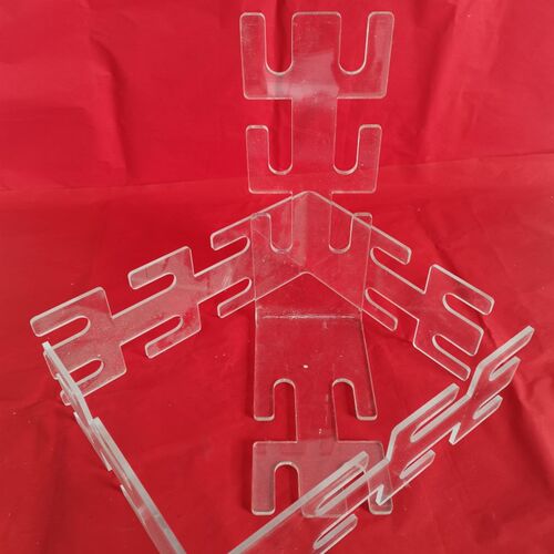 呼吸回路支架 管路支架 医用麻z醉螺纹管支架 亚克力透明 L型开票