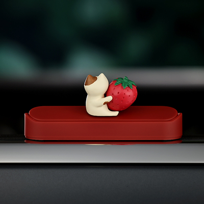 偷心盗贼小猫咪草莓临时s停车电话号码牌路边停车挪车牌内饰摆件