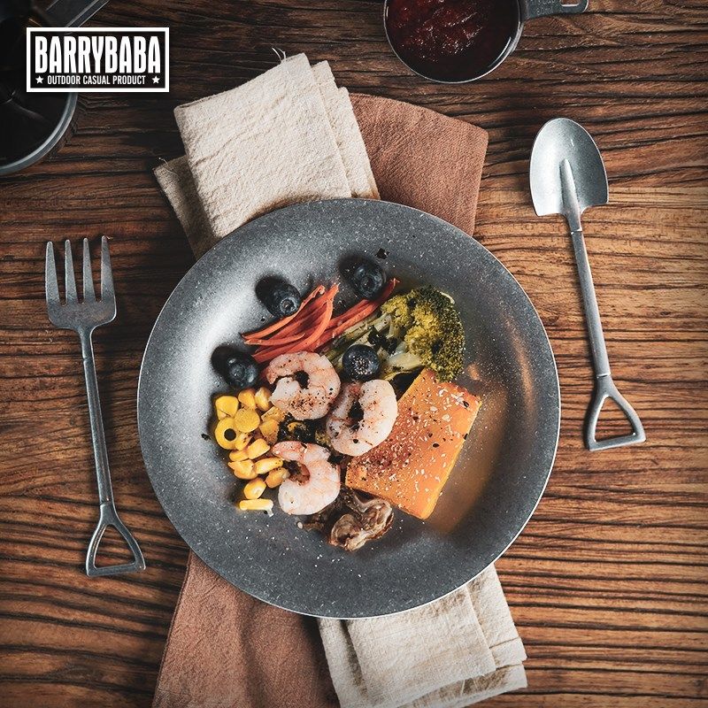 不锈钢西餐餐盘 家用复古圆盘做旧磨砂风 意O面盘创意水果平盘盘,餐饮具,盘,淘宝优惠券,粉丝福利购,淘宝优惠卷