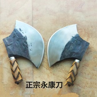 加厚斩骨刀老式h砍骨头刀李逵斧头刀卖肉屠夫刀3斤夹钢商用剁骨刀
