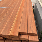 菠萝格防腐木户外木地板阳台花园栈道板材围栏室外庭Y院围栏柳桉