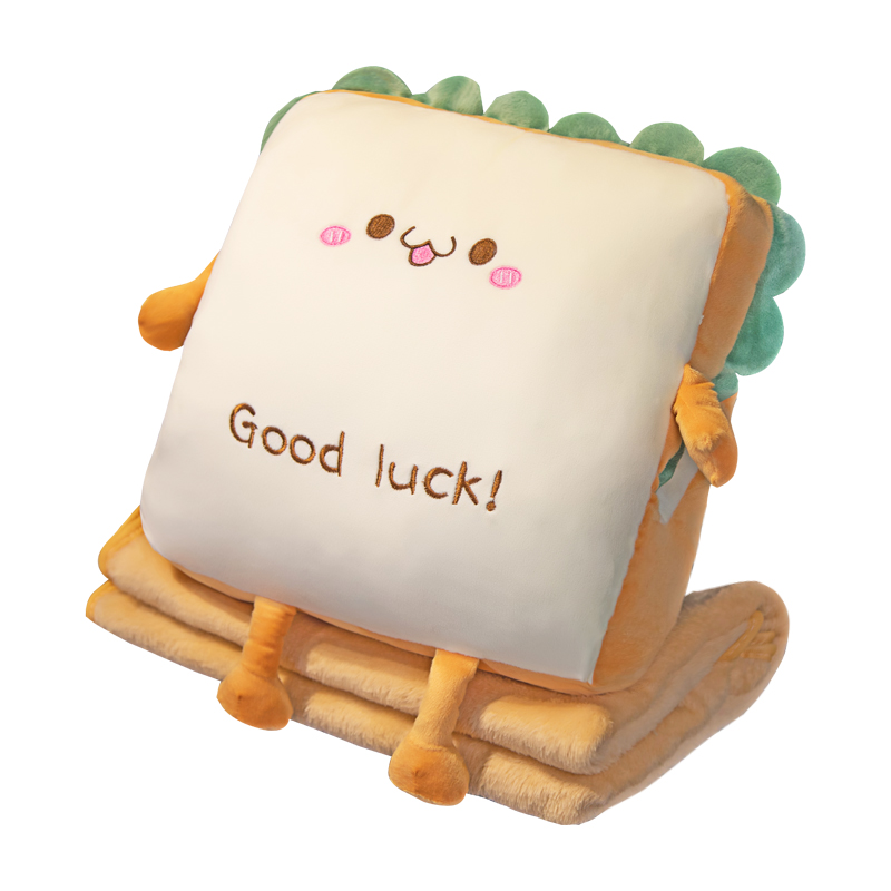 抱枕被子两用f凉席午睡枕头二合一毯子办公室儿童空调被汽车靠背