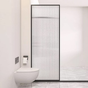 浴室淋浴b房卫生间干湿分离隔断屏风洗澡间厕所卫浴艺术玻璃不锈