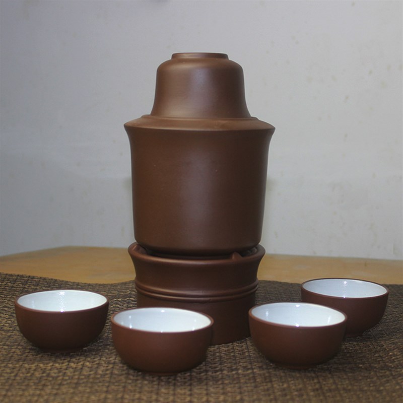 正宗宜兴紫砂1.5两温酒壶烫酒A壶3两暖酒壶紫砂酒具套件器白酒黄