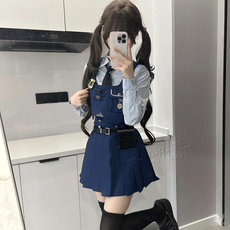 疯狂动物城2环球万圣节影城穿搭朱迪cos动漫展jk制服兔子警官衣服