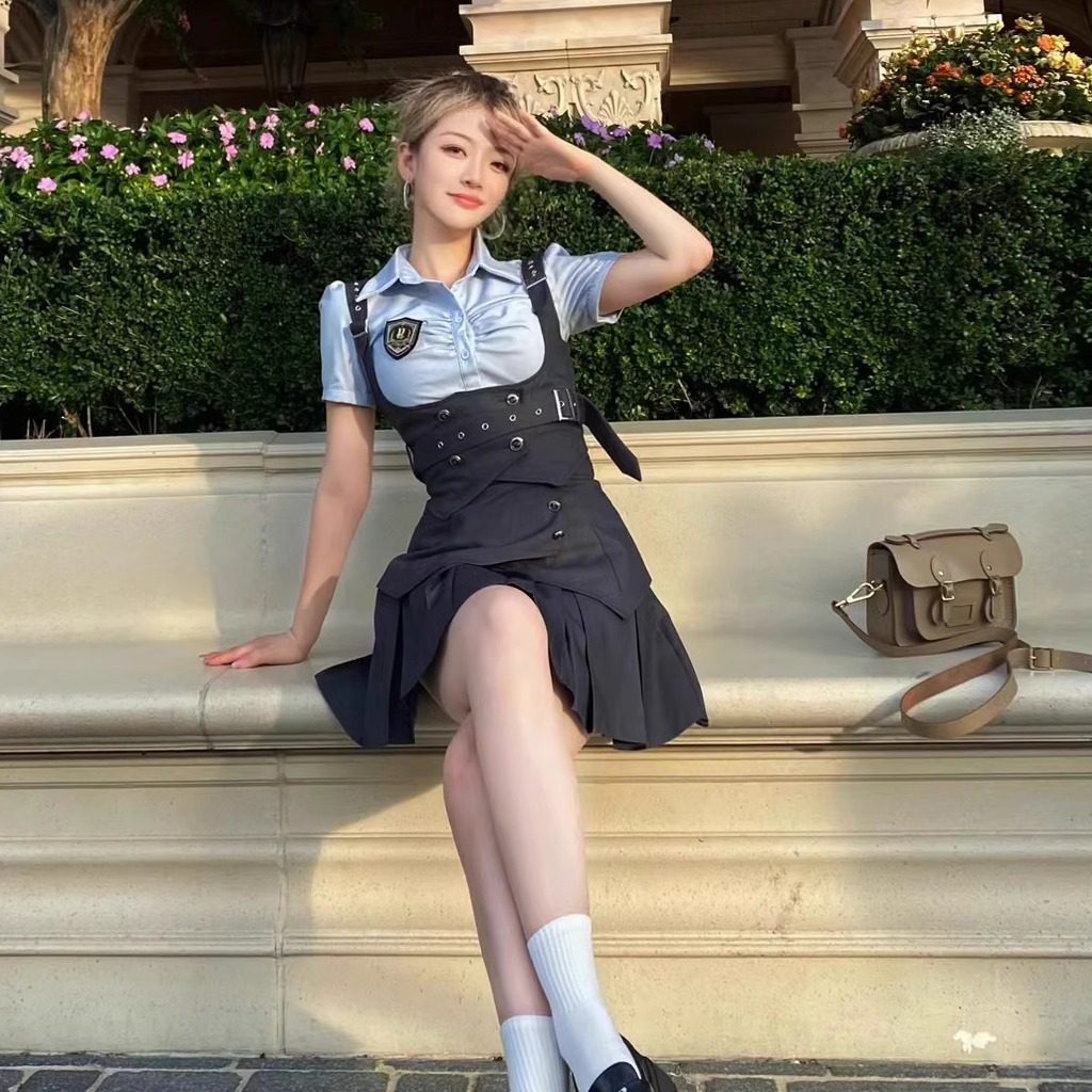 朱迪cos服兔子警官衣服动漫展万圣节学院风jk制服穿搭成人套装裙