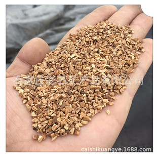 圆粒核桃壳滤料 抛光研磨核桃壳 核桃壳粉10-20目油田用核桃壳