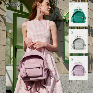 MGRASSGO原创背包女生简约休闲户外旅行轻便尼龙亲子双肩包小书包