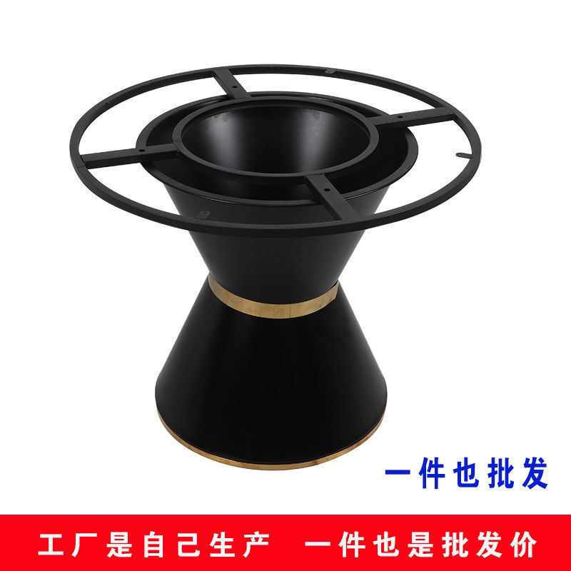 岩板圆餐桌旋转转盘台架