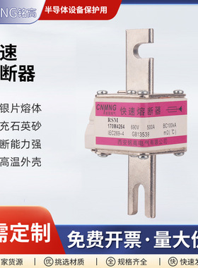 RSM系列快速熔断器半导体设备保护用方管刀型快速熔断器批发