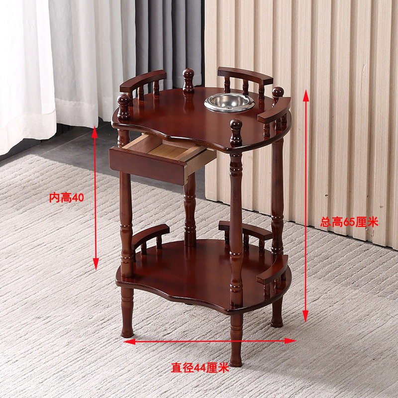 现代简约沙发边角几茶水架移动