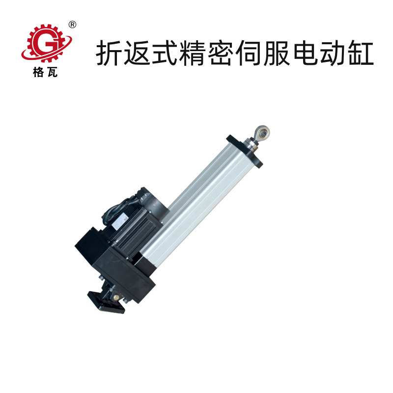 格瓦10T推力装配压机推力可调行程可控折返式内螺纹伺服电动缸