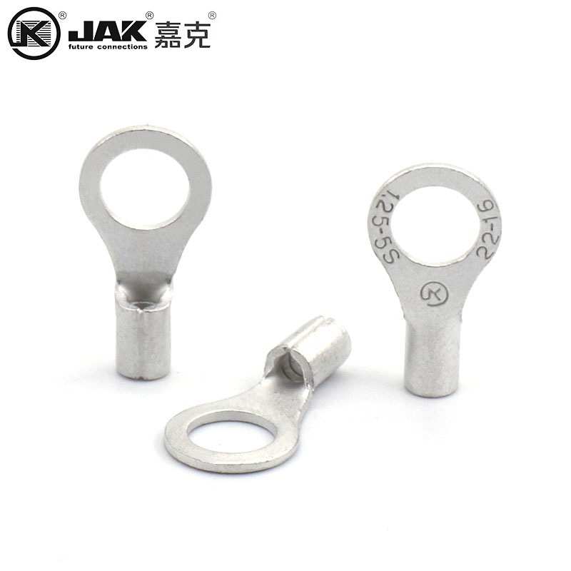 RNB1.25-5S紫铜端子冷压接线端子O型圆形裸头无绝缘护套有认证KST