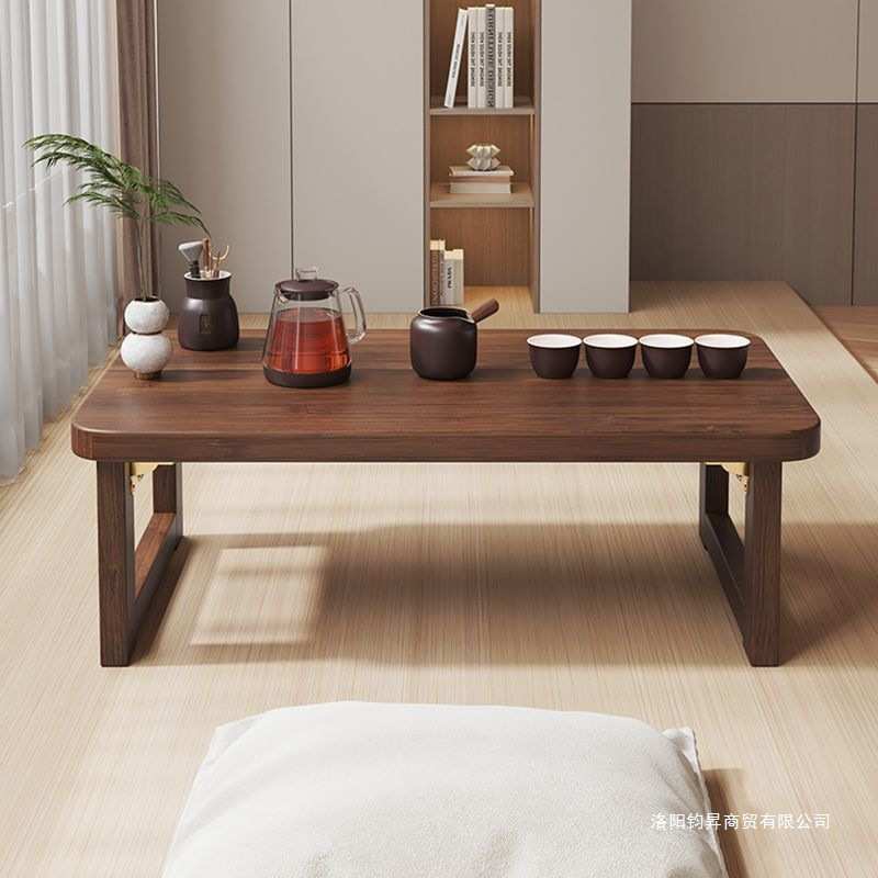 全实木可折叠松木茶几阳台桌飘窗桌榻榻米矮桌茶桌小户型家用炕几