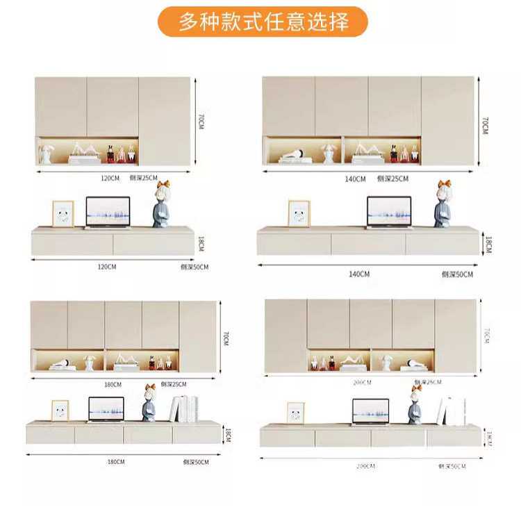 悬浮书桌墙上电脑桌壁挂式梳妆台实木悬挂式书架吊柜组合亚佳家具