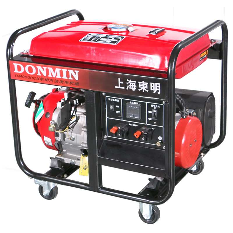 东明DONMIN 单相7KW手动汽油小型移动便携式发电机组 DM9000CX
