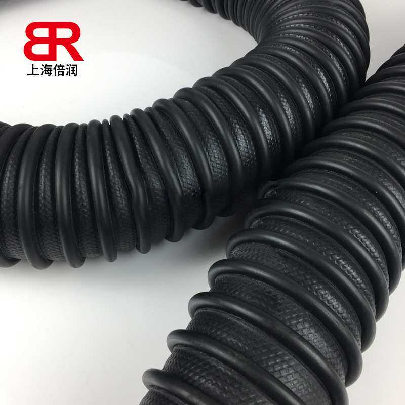 汽修厂汽车尾气耐高温排放收集橡胶软管喇叭头/卷管器/吸嘴/接口