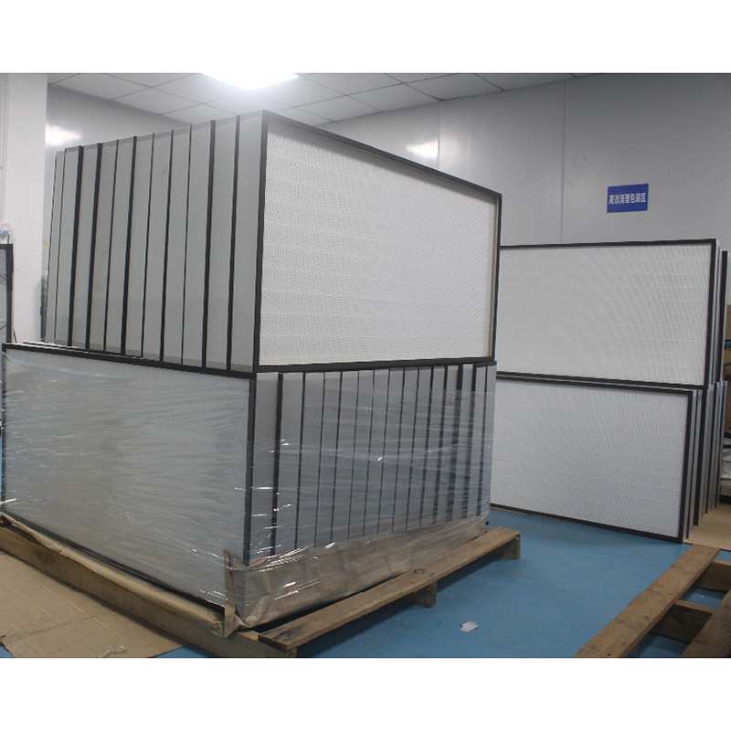 信成洁净室玻璃纤维 H10H11H12H13H14 折叠式HEPA空气过滤