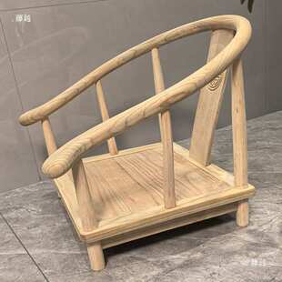 实木榻榻米椅子散装新中式白胚矮桌南榆木材质桌阳台矮桌中式禅意