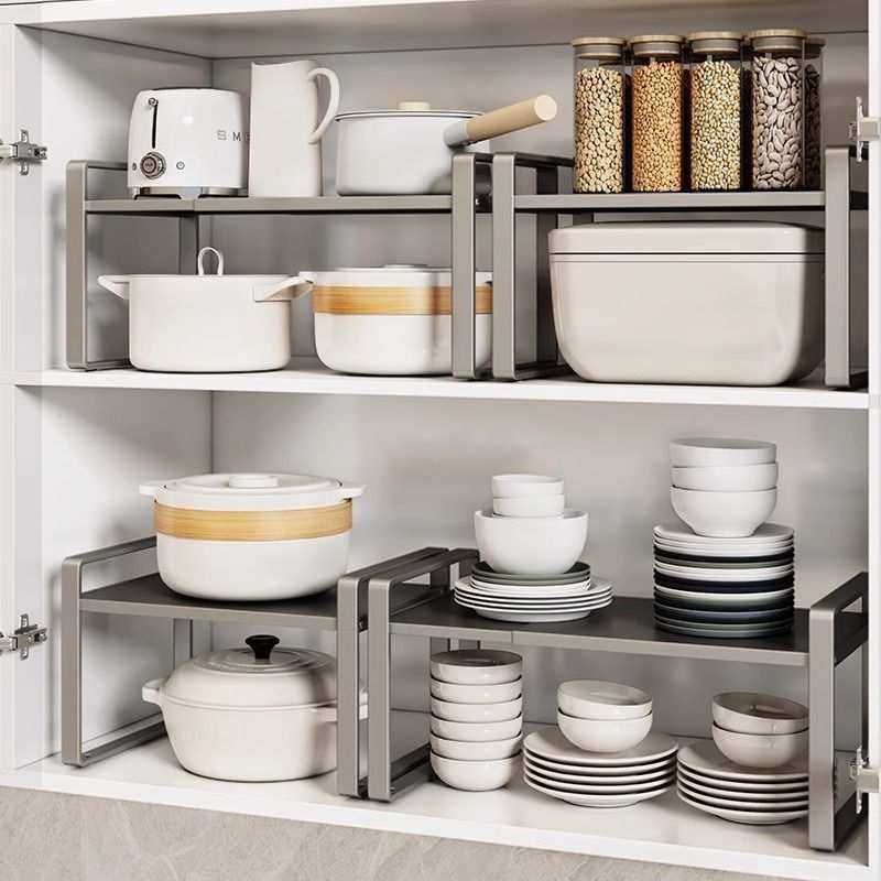 可伸缩厨房置物架台面橱柜分层收纳储物架柜内调料锅架桌面小架子,模玩/动漫/周边/娃圈三坑/桌游,模型制作工具/辅料耗材,淘宝优惠券,粉丝福利购,淘宝优惠卷