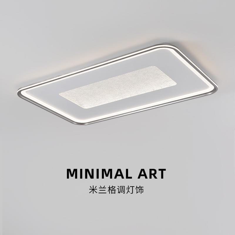 设计师新款流行客厅灯 大气现代简约长方形吸顶灯圆形led卧室灯具