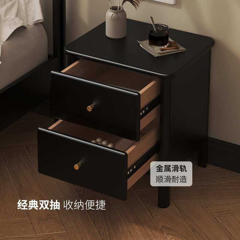 实木床头柜简约北欧现代床边卧室置物柜小户型黑色收纳家用储物柜,模玩/动漫/周边/娃圈三坑/桌游,模型制作工具/辅料耗材,淘宝优惠券,粉丝福利购,淘宝优惠卷
