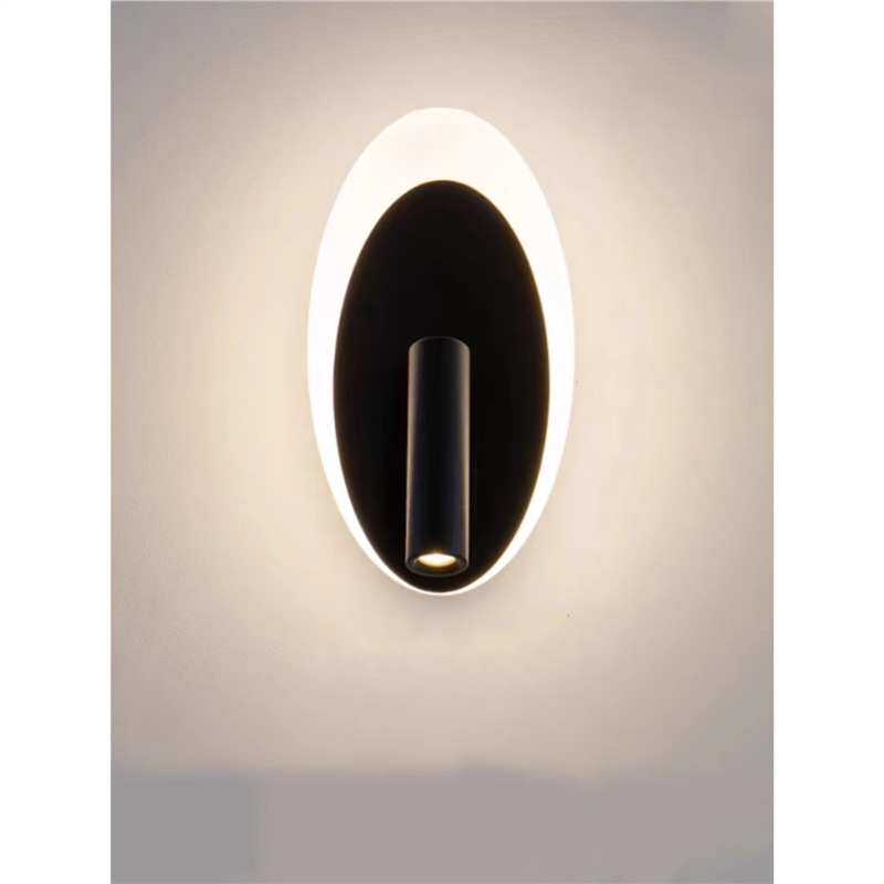 床头酒店宾馆简约个性旋转开关工程可客房射灯现代壁灯创意带卧室