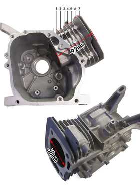 汽油发电机配件168F-6.5 缸体 gx200 机体旋耕机抽水泵园林机箱体