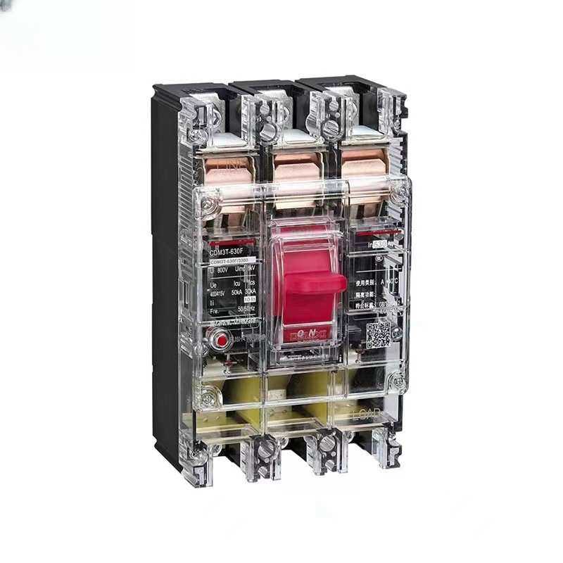 透明断路器CDM3L-100S/3300塑壳三相空气开关250A工地配电箱空开
