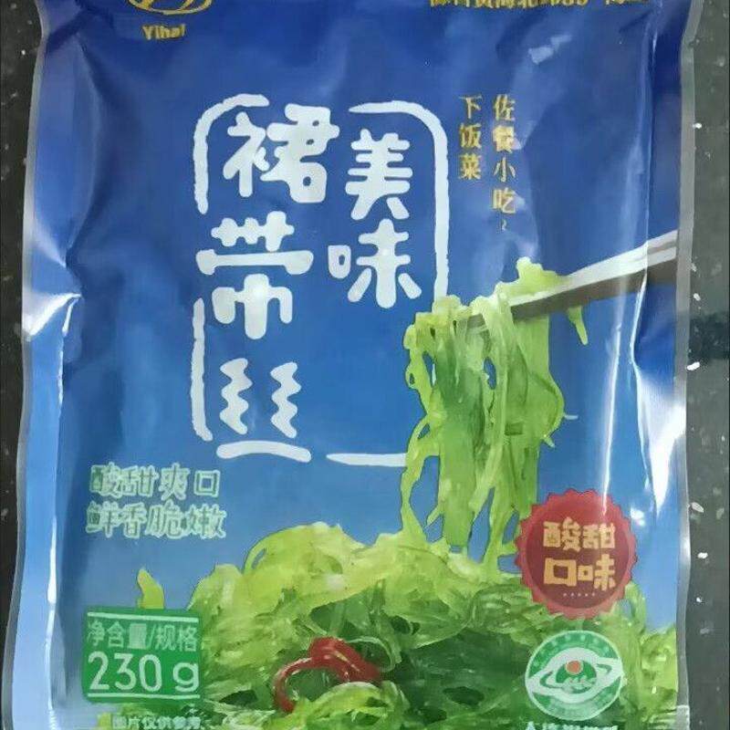 亿海裙带菜丝230g酸甜芥末即食小包日料海藻沙拉低脂日料小熊船长