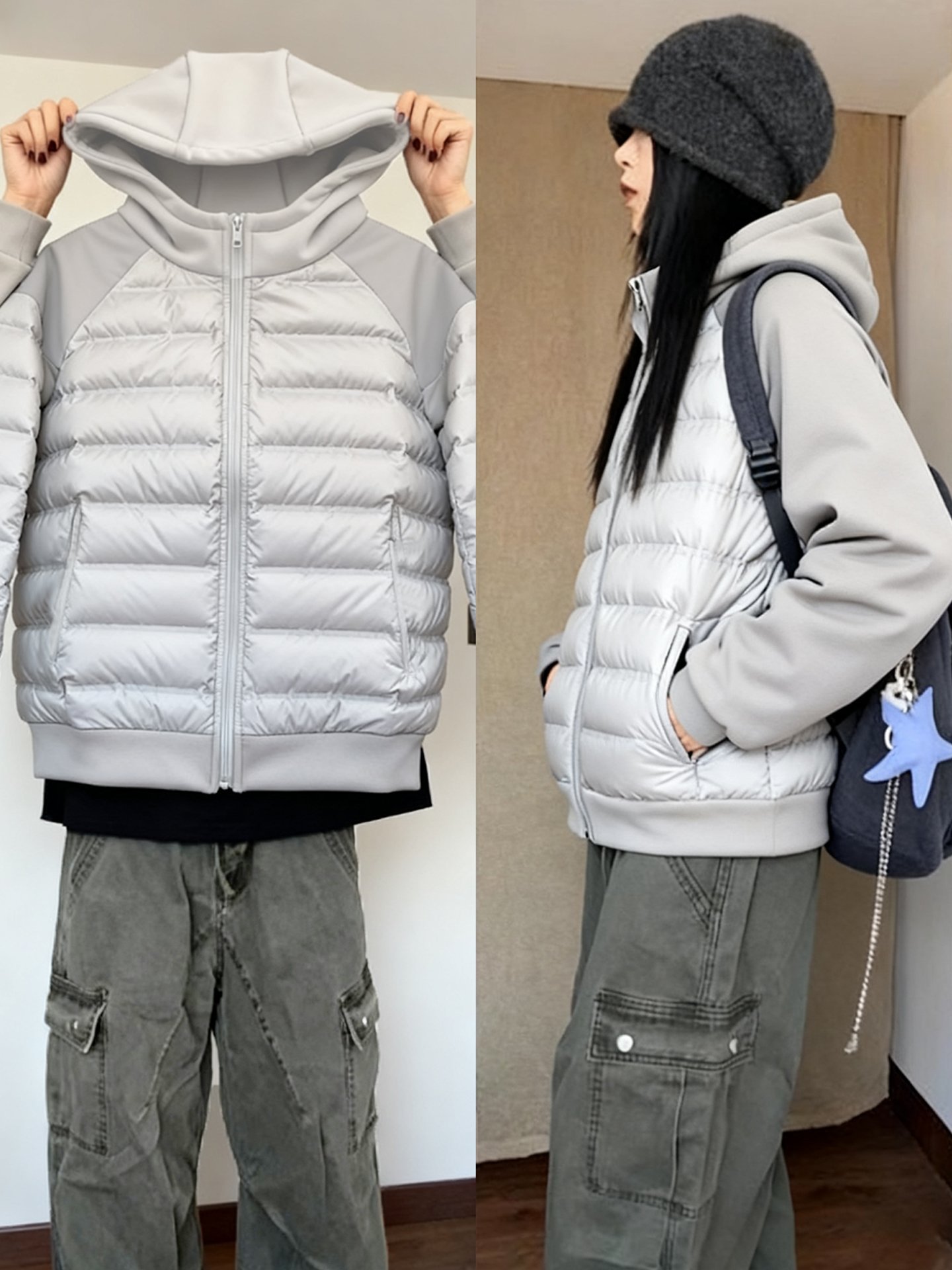 轻薄款排骨羽绒服女款冬季2025巨好看的小个子冬装棉服棉袄厚外套