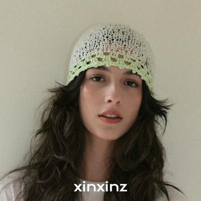 xinxinz/芯心子透视透气千禧街头风冷帽雅痞瓜皮帽手工镂空显头圆