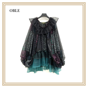 显瘦百搭上衣裙502 2024气质设计师新款 19919 孔雀公主