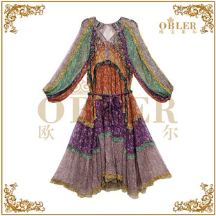 【欧宝莱尔】OBLER轻奢高端女装连衣裙305-25206