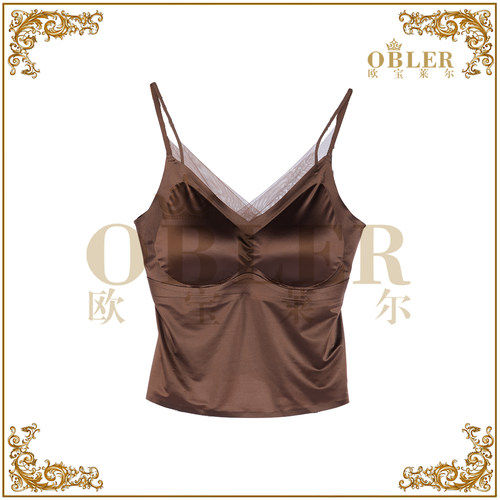 【桑蚕丝美背】OBLE2025新款蚕丝抗菌莫代尔百搭时尚美背305-5603