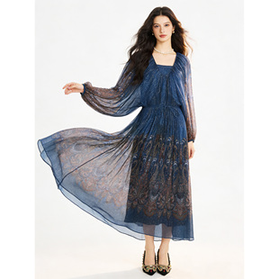 【欧宝莱尔】新款气质时尚轻奢女装连衣裙901-0031