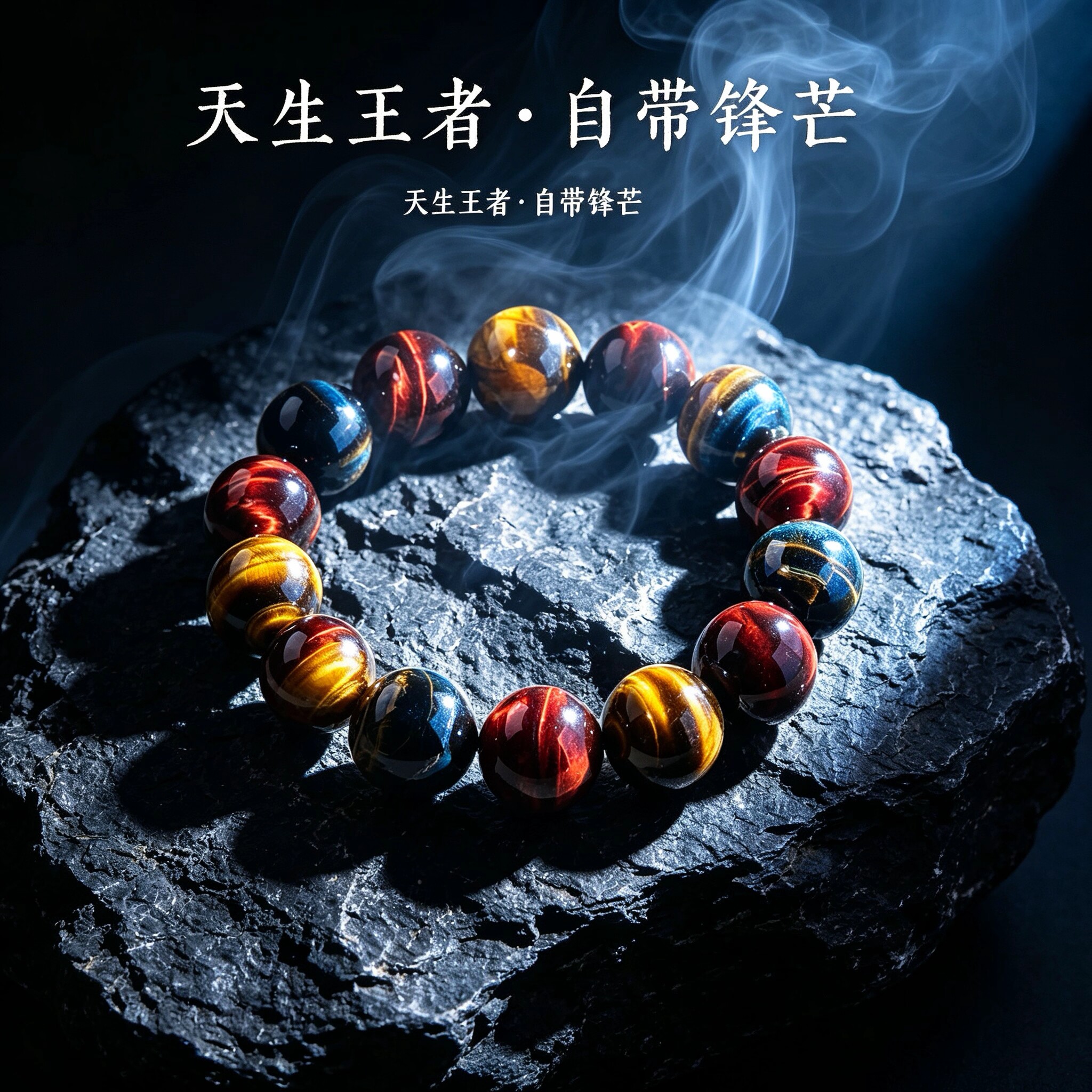 天然虎眼石手链男款三色虎眼石手串男款时尚百搭简约气质送男友