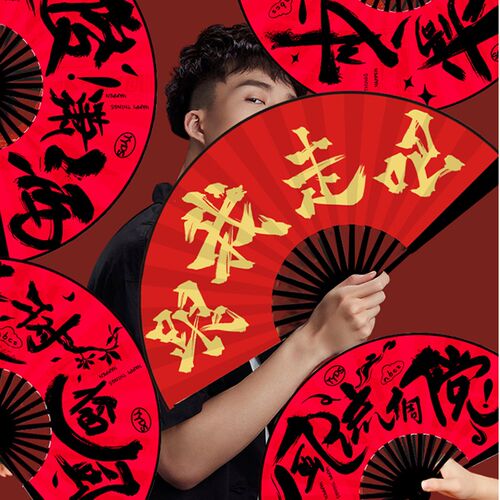 迎亲新郎结婚扇接亲伴郎团扇子中国风结婚拍照国潮婚礼接亲道具扇