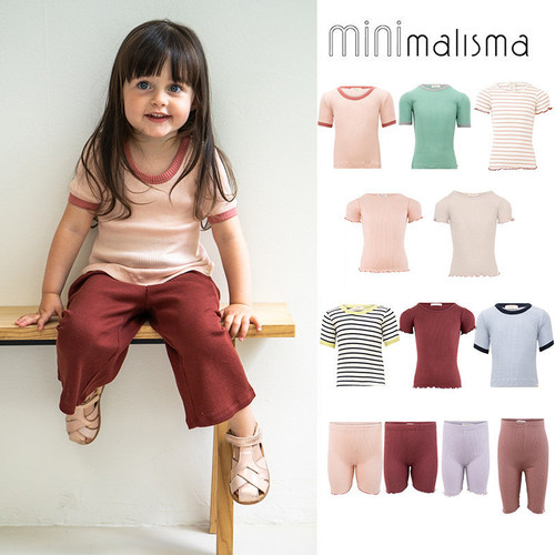 5Z 丹麦minimalisma SS26男女宝宝真丝木耳边短袖短裤