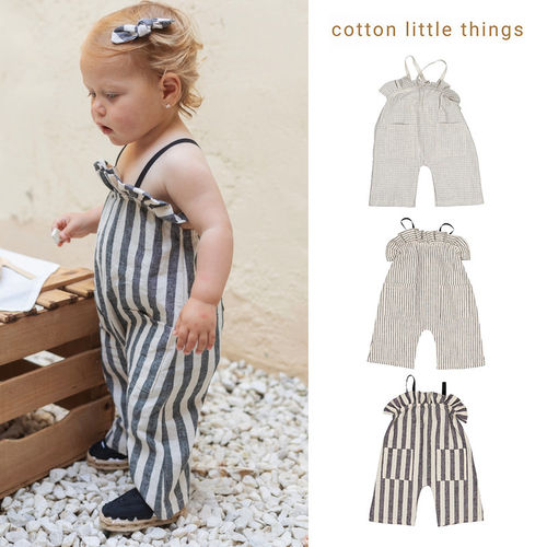 5Z Cotton Little Things SS26春夏儿童女宝棉麻背带裤