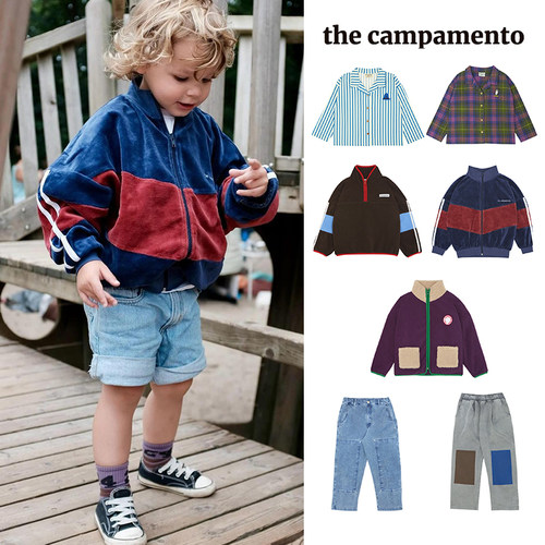 3Z清仓 西班牙the campamento FW24儿童衬衫外套牛仔裤