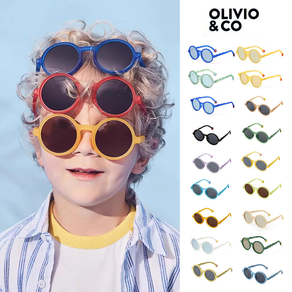 olivio&co ss24儿童太阳眼镜圆形时尚墨镜百搭酷炫