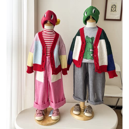 3件5折 英国 Wynken FW25儿童针织开衫马甲长裤针织帽