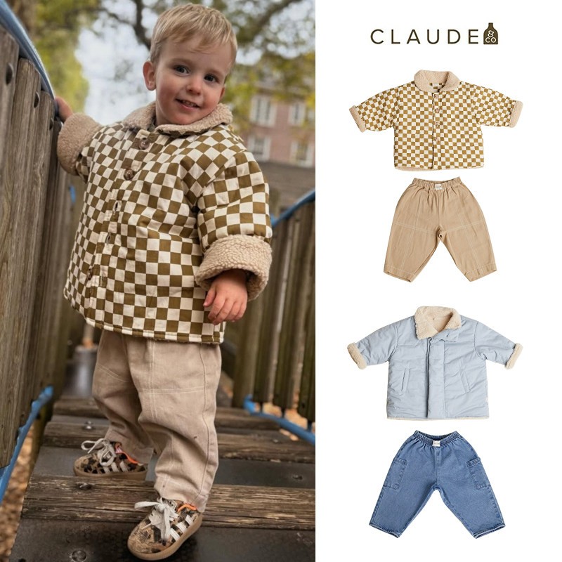 5Z 英国Claude Co FW25秋冬儿童有机棉夹克外套裤图片