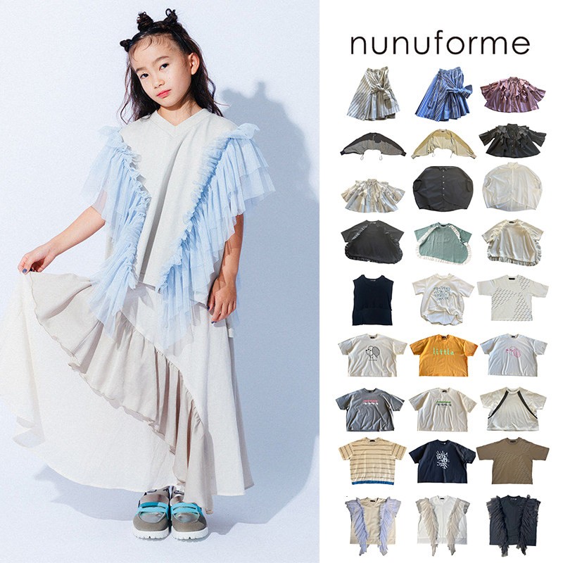 2Z清仓 日本nunuforme 春夏儿童女宝上衣短袖衬衫半裙外套夹克图片