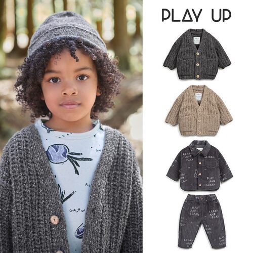 3Z清仓 葡萄牙play up FW25男女宝羊毛针织开衫外套裤