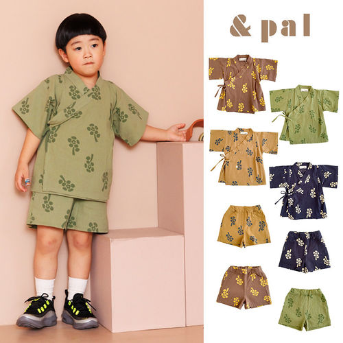 5Z 日本And Pal SS26春夏儿童碎花居家服短袖短裤柔软